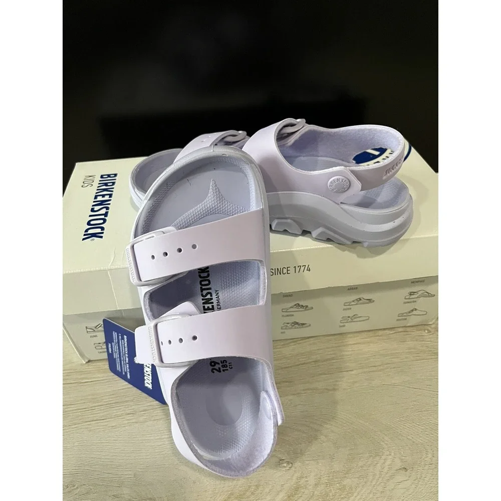 Birkenstock Kids Mogami Adjustable Strap Closure Sandals Icy Purple Size 30 / 12